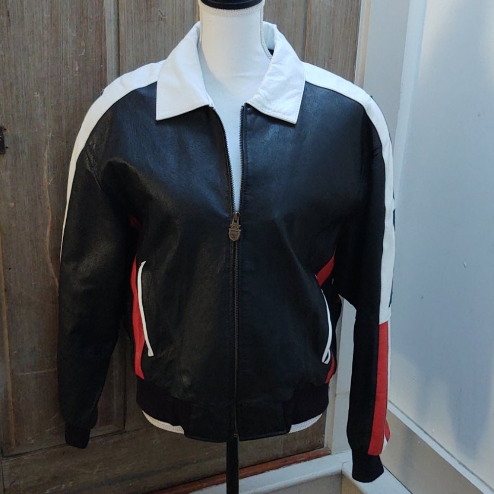 SOLD🌟⭐HP⭐Michael Hoban USA leather jacket - Picture 4 of 11